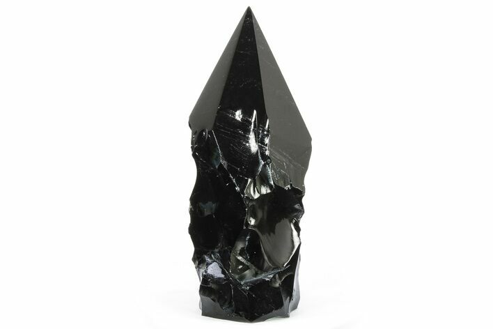 Free-Standing Polished Obsidian Point - Mexico #265381